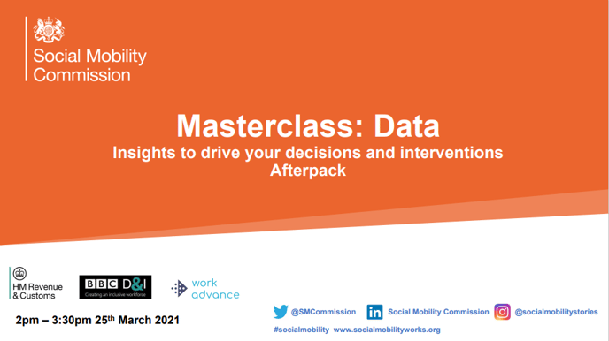 Masterclass Data Insights to drive your decisions and interventions afterpack cover